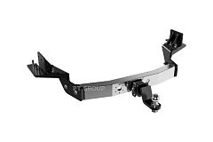 ТСУ /съемный квадрат/ С НЕРЖ Накладкой TOYOTA Fortuner 2016-2020 (до рестайлинга) от производителя ПТ ГРУПП