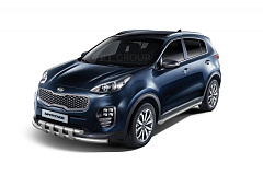 Защита порогов вогнутая Ø63мм (НПС) KIA Sportage 2016- от производителя ПТ ГРУПП