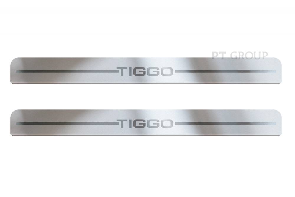 Накладки в проем дверей (4 шт) (НПС) Chery Tiggo 4 2021- на автомобиль от производителя ПТ ГРУПП