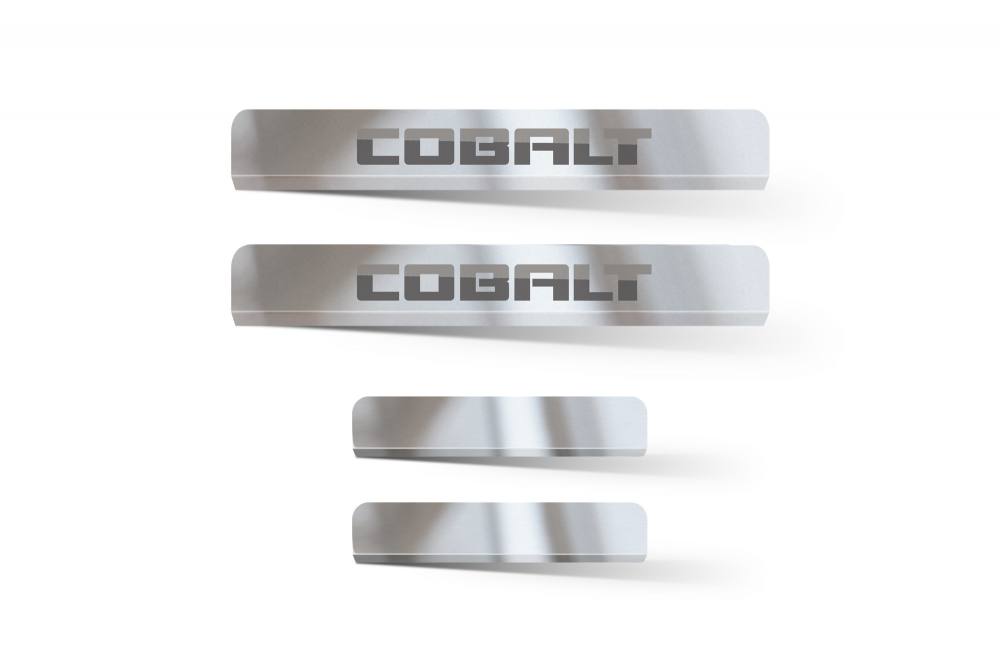 Накладки в проем дверей (4 шт) (НПС) CHEVROLET Cobalt 2019- на автомобиль от производителя ПТ ГРУПП
