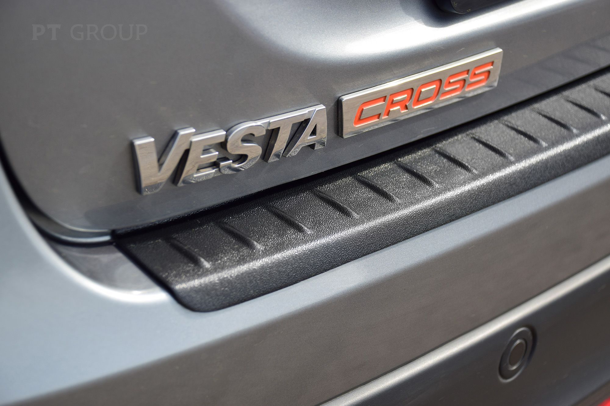Накладка на задний бампер (ABS) LADA Vesta SW Cross 2017- 2022 от производителя ПТ ГРУПП