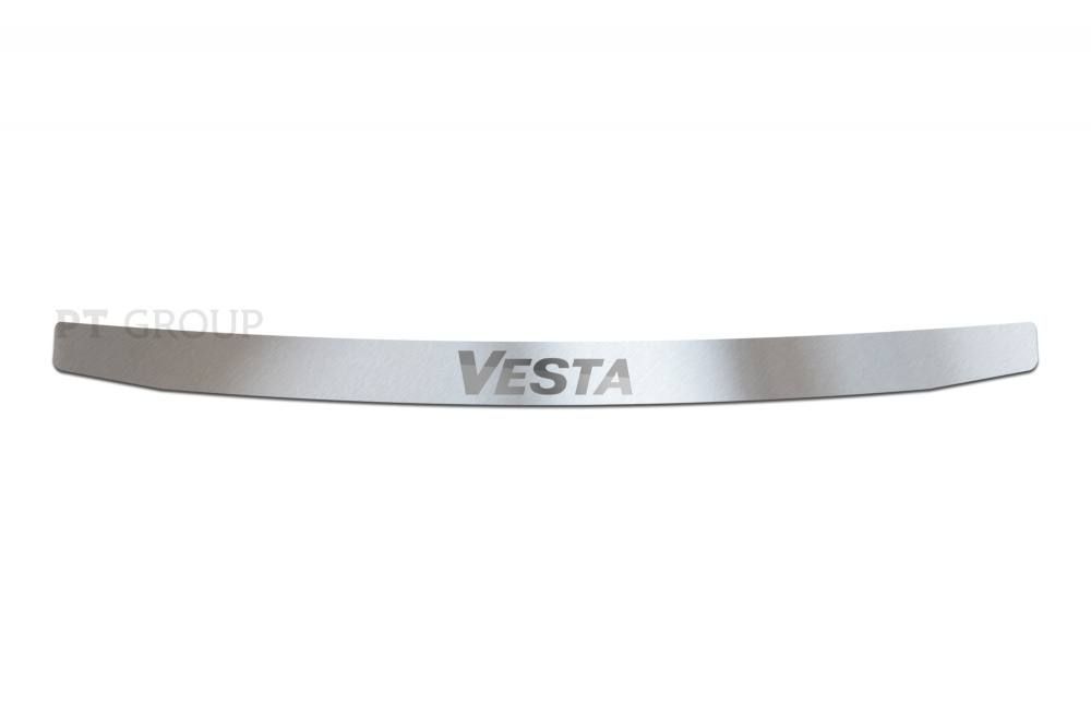 Накладка на задний бампер (НПС) LADA Vesta 2015-2022 на автомобиль от производителя ПТ ГРУПП