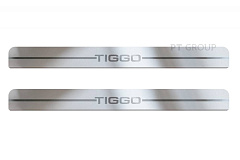 Накладки в проем дверей (4 шт) (НПС) Chery Tiggo 7 Pro 2021- на автомобиль от производителя ПТ ГРУПП