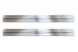 Накладки в проем дверей (4 шт) (НПС) Chery Tiggo 7 Pro 2021-