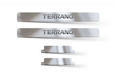 Накладки в проем дверей (4 шт) (НПС) NISSAN Terrano 2014- от производителя ПТ ГРУПП
