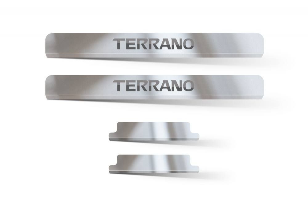 Накладки в проем дверей (4 шт) (НПС) NISSAN Terrano 2014- на автомобиль от производителя ПТ ГРУПП