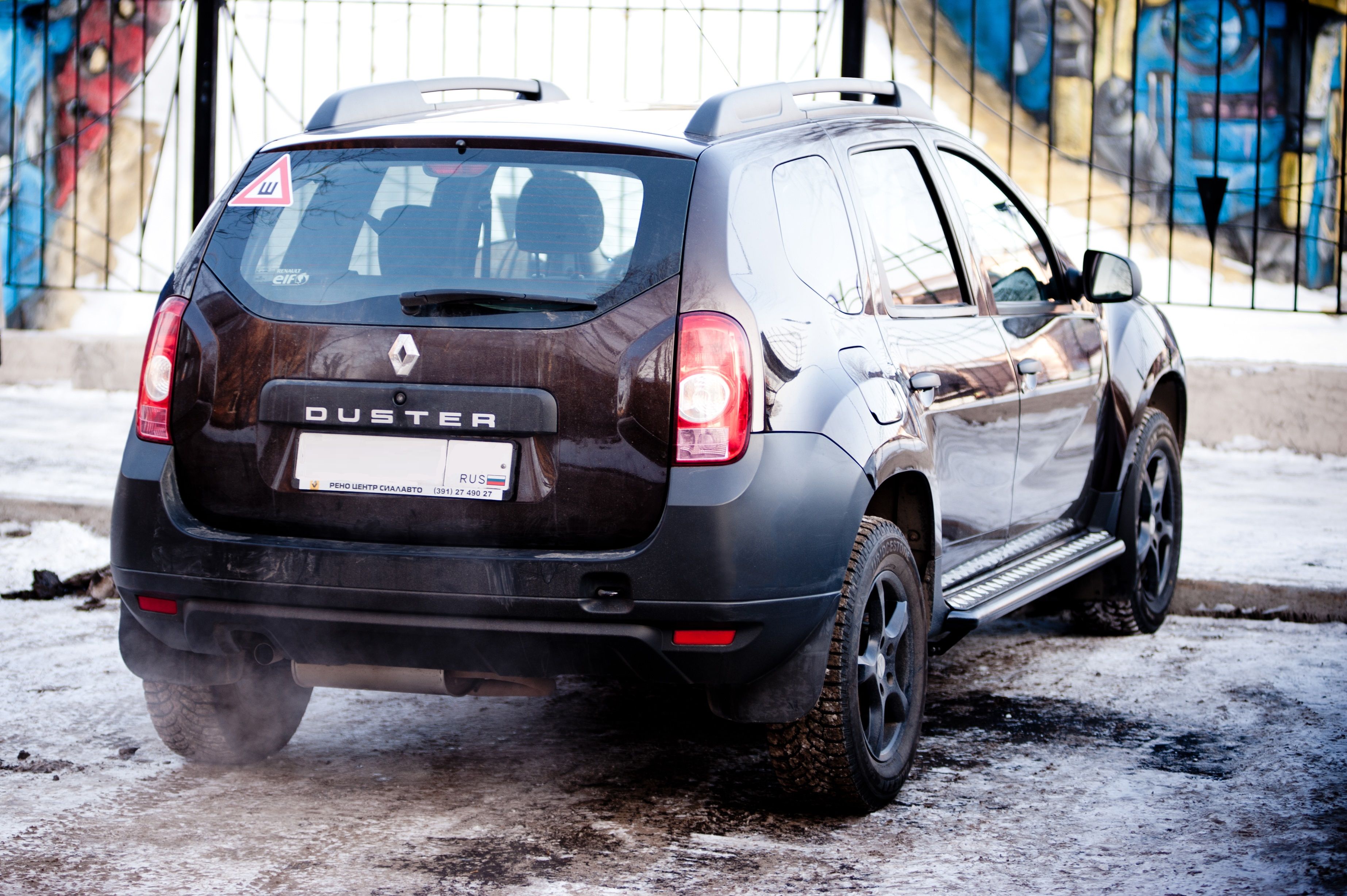 Защита порогов &quot;Эстонец&quot; на Renault Duster.